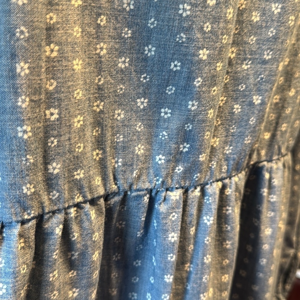 J. Crew Light Blue Polka Dot Button-Front Mini Dress - Picture 12 of 14